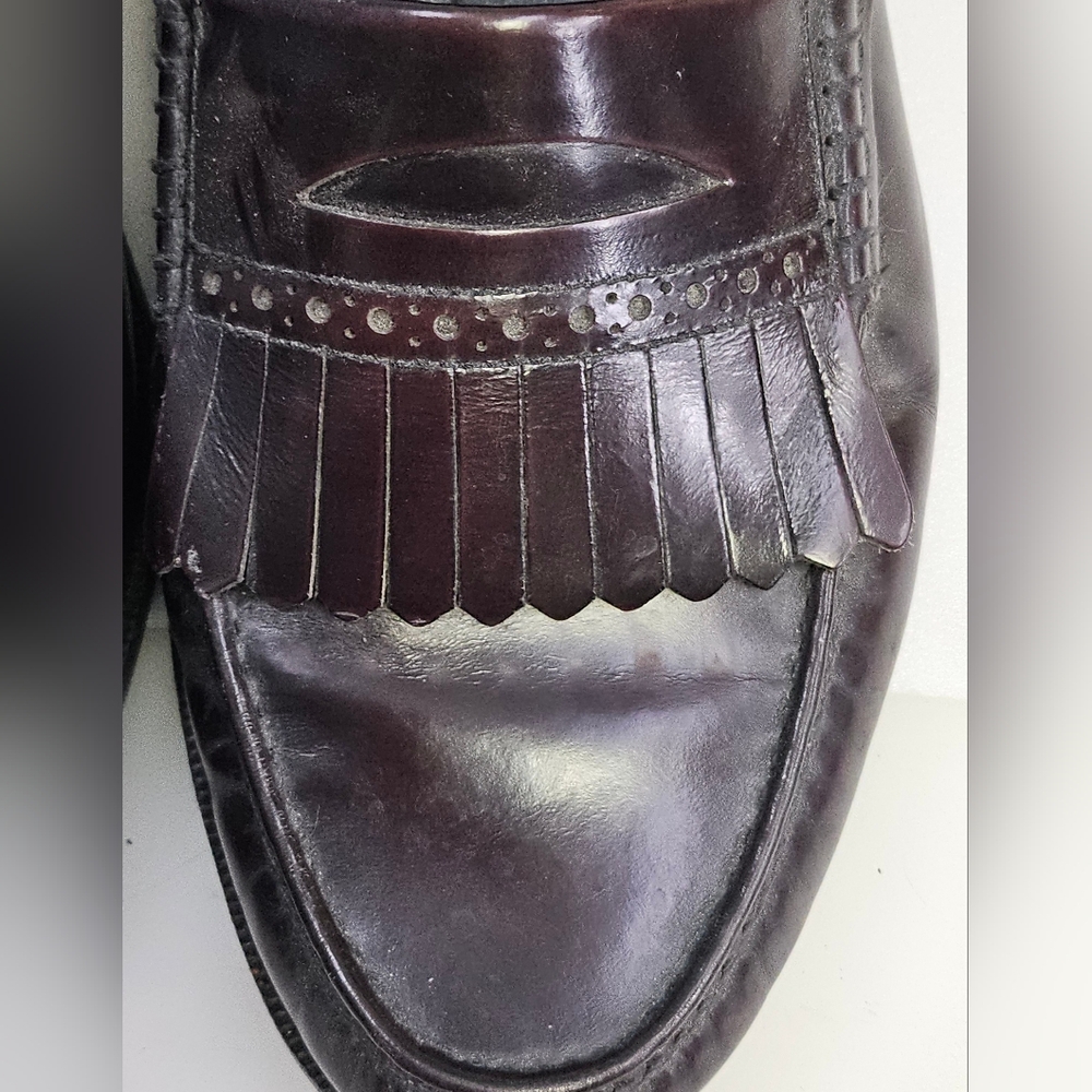 Florsheim Designer Collection Burgundy Loafer Mens‎ Size 12 D Slip On Leather